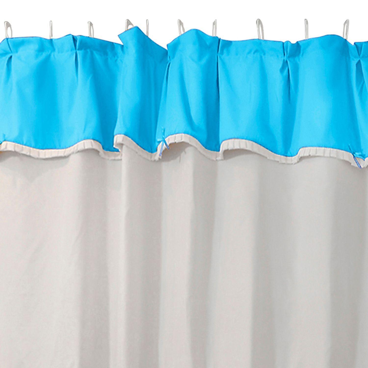 Juego de Cortina para Baño 6 Piezas Celeste-2