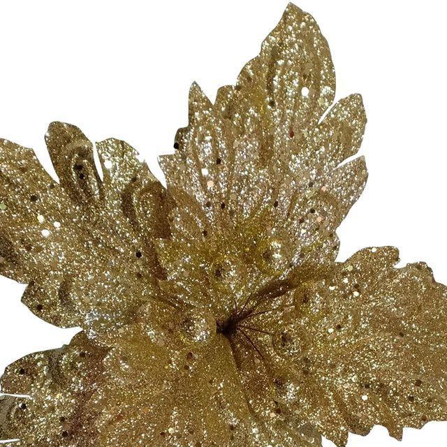 Poinsetia Navideña Gold 34 Cms.-2