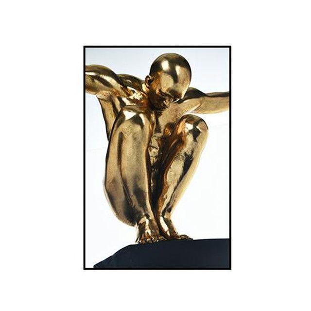 Figura Decorativa Atleta Gold-2
