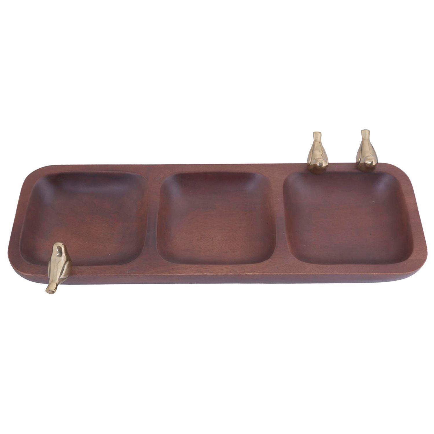 Bandeja Decorativa Ébano Pájaros-4