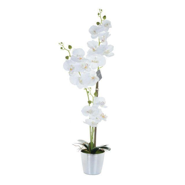 Planta Decorativa Artificial Orquidea Maceta Cono-0