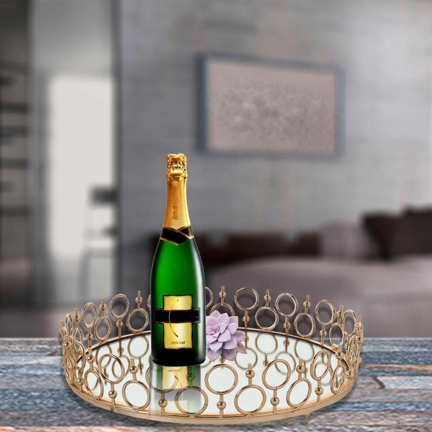 Centro de Mesa Decorativo Amberes Circular Gold-3