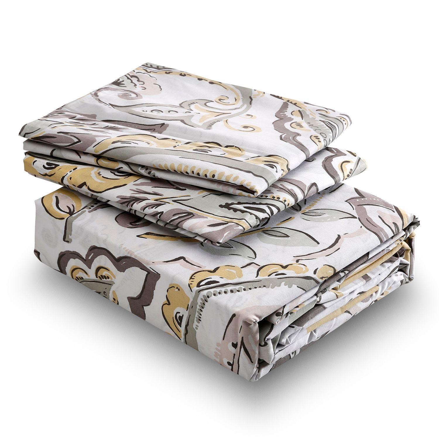 Juegos de Sabanas T144 1 Plaza Calabazas Beige-1