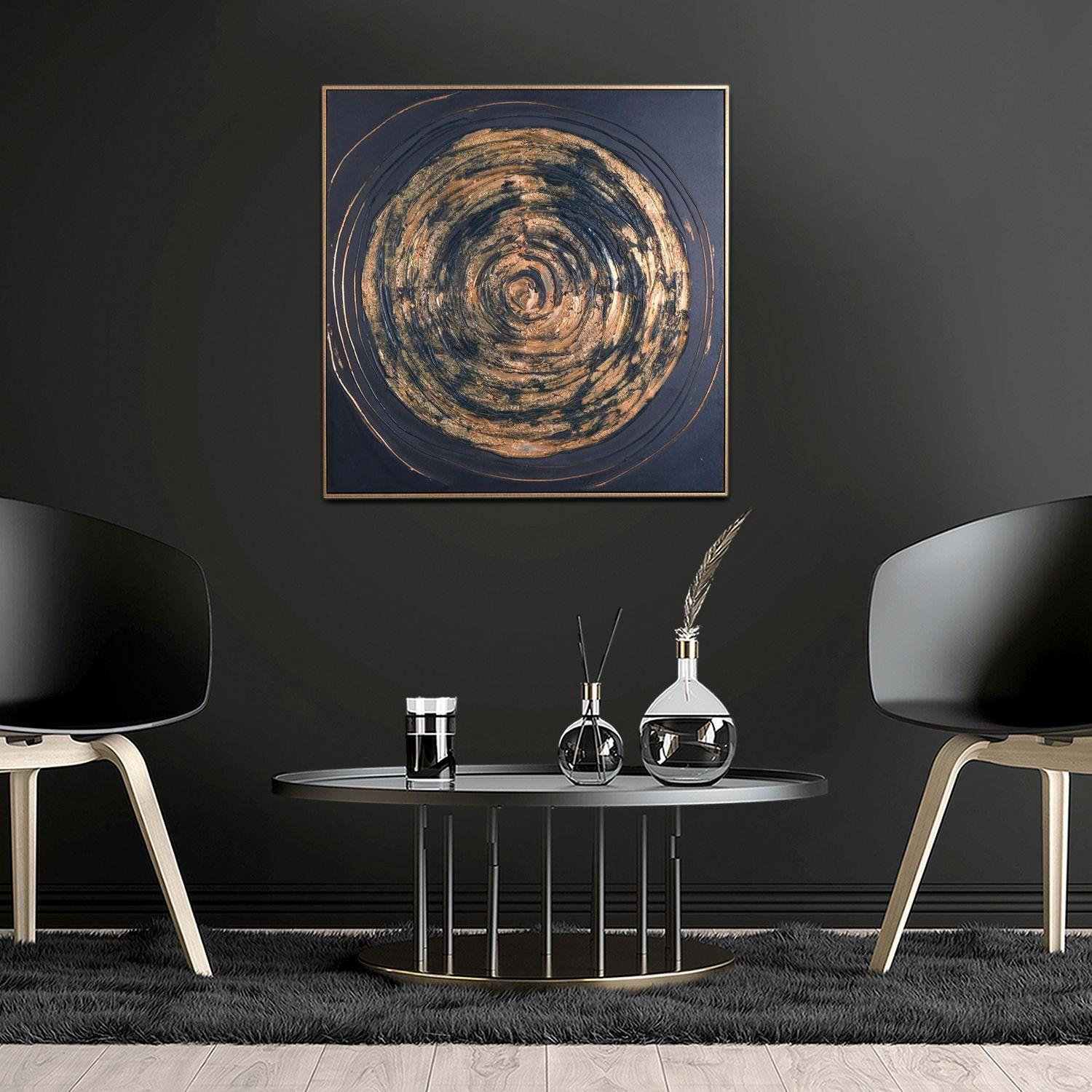 Cuadro Decorativo Sol Black 82 x 82-3