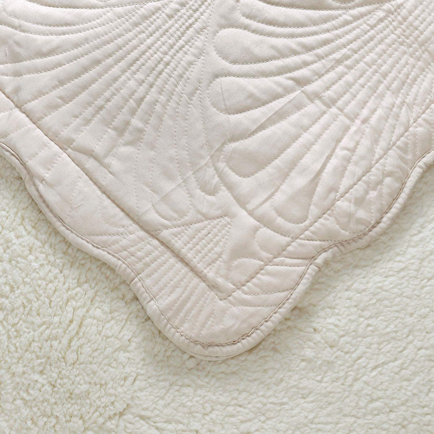 Quilt Sherpa King Paris Liso Crudo-2