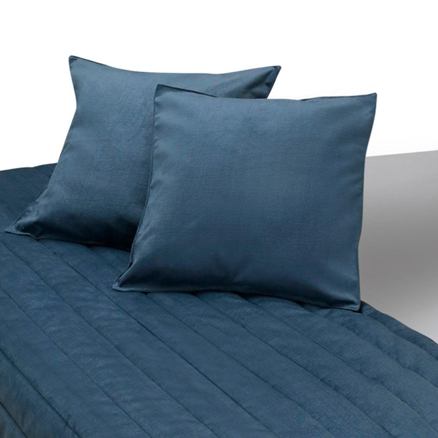 Piecera Con Fundas Sk Velvet Petroleo Reversible-2