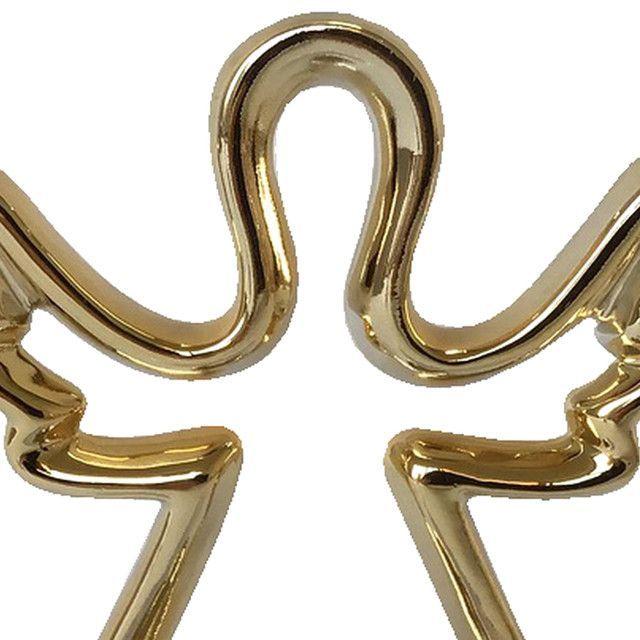 Portavela Decorativo Angel Navideño Gold-2