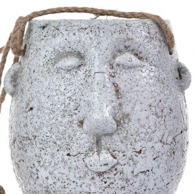 Maceta Decorativa Colgante Rostro Larga-2