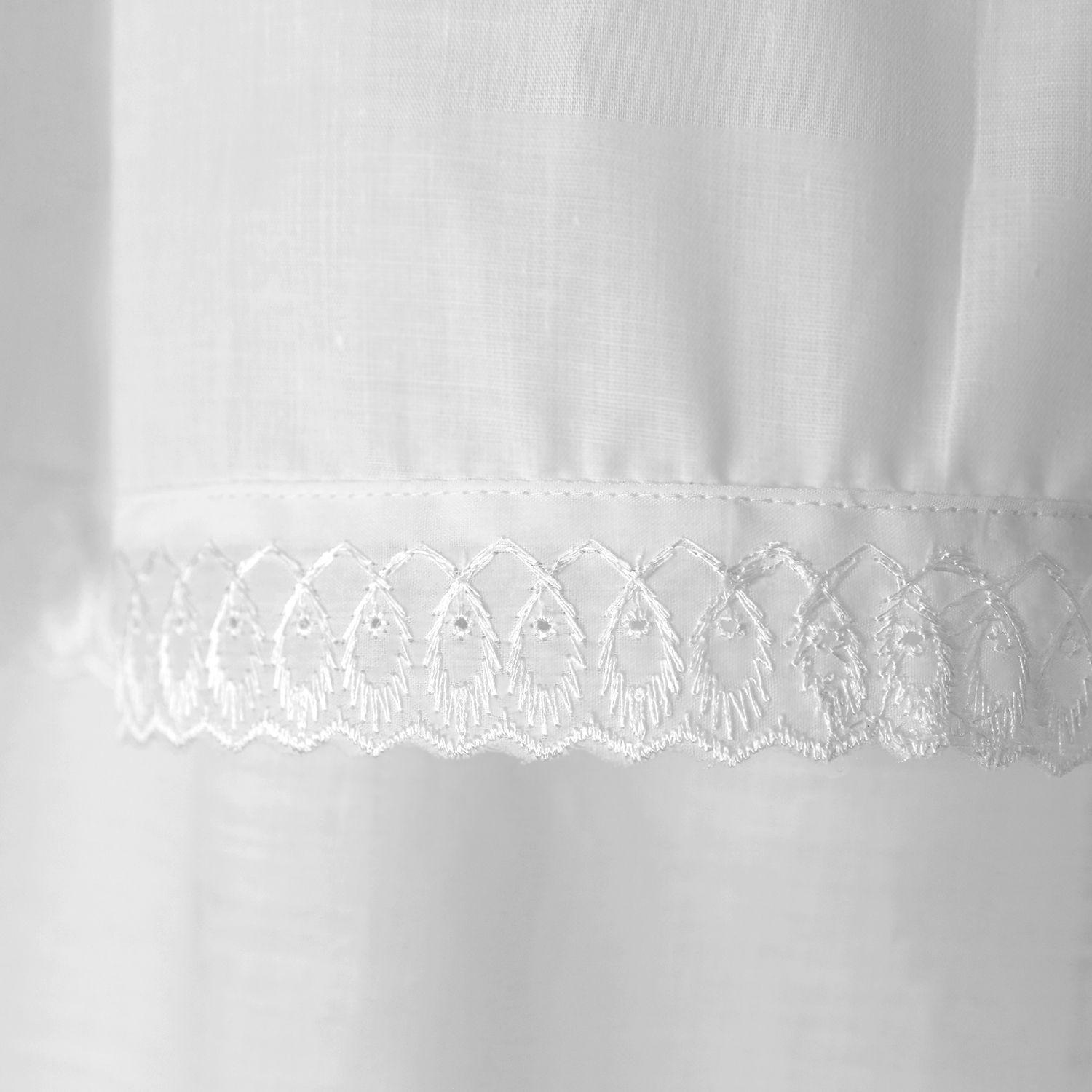 Juego de Cortina para Baño 6 Pzas Broderie Blanca-2