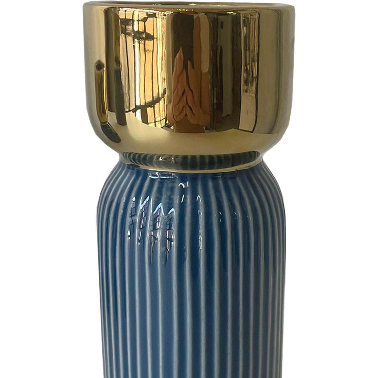 Jarrón Decorativo Berna Blue Alto-2