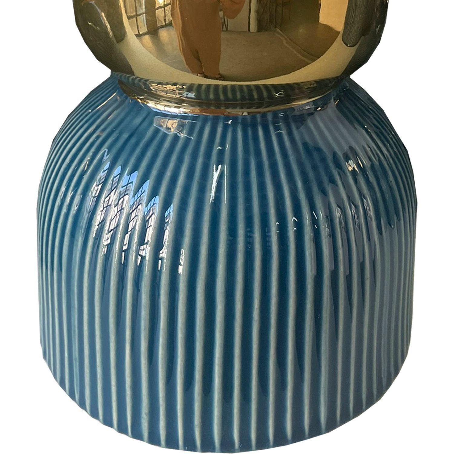 Jarrón Decorativo Berna Blue Ancho-1