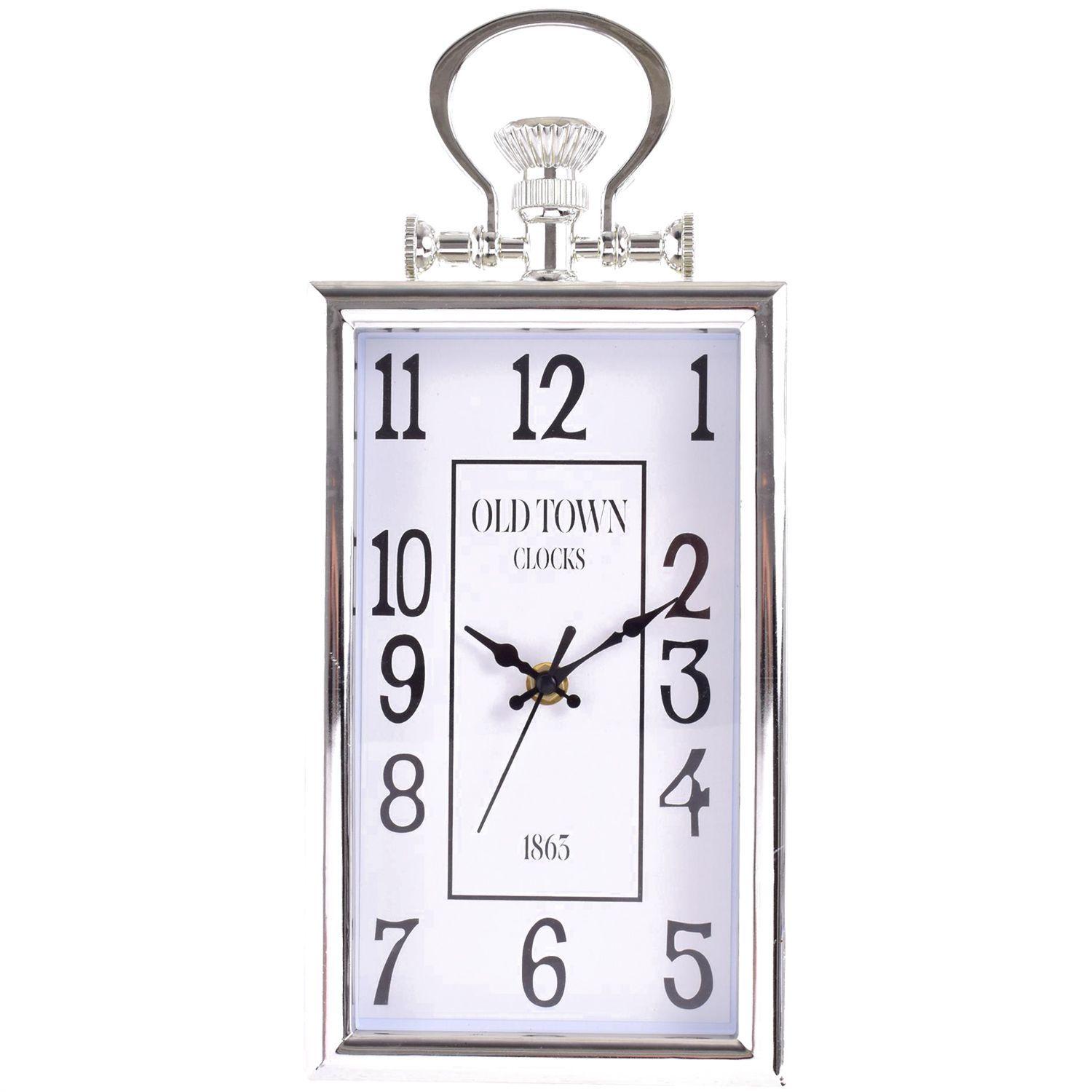 Reloj Mural Decorativo Old Town Silver-0