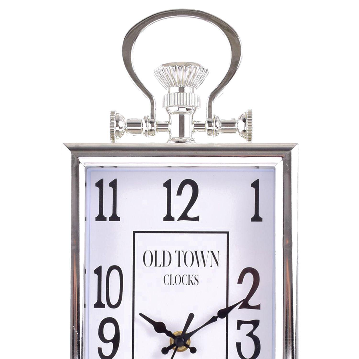 Reloj Mural Decorativo Old Town Silver-2