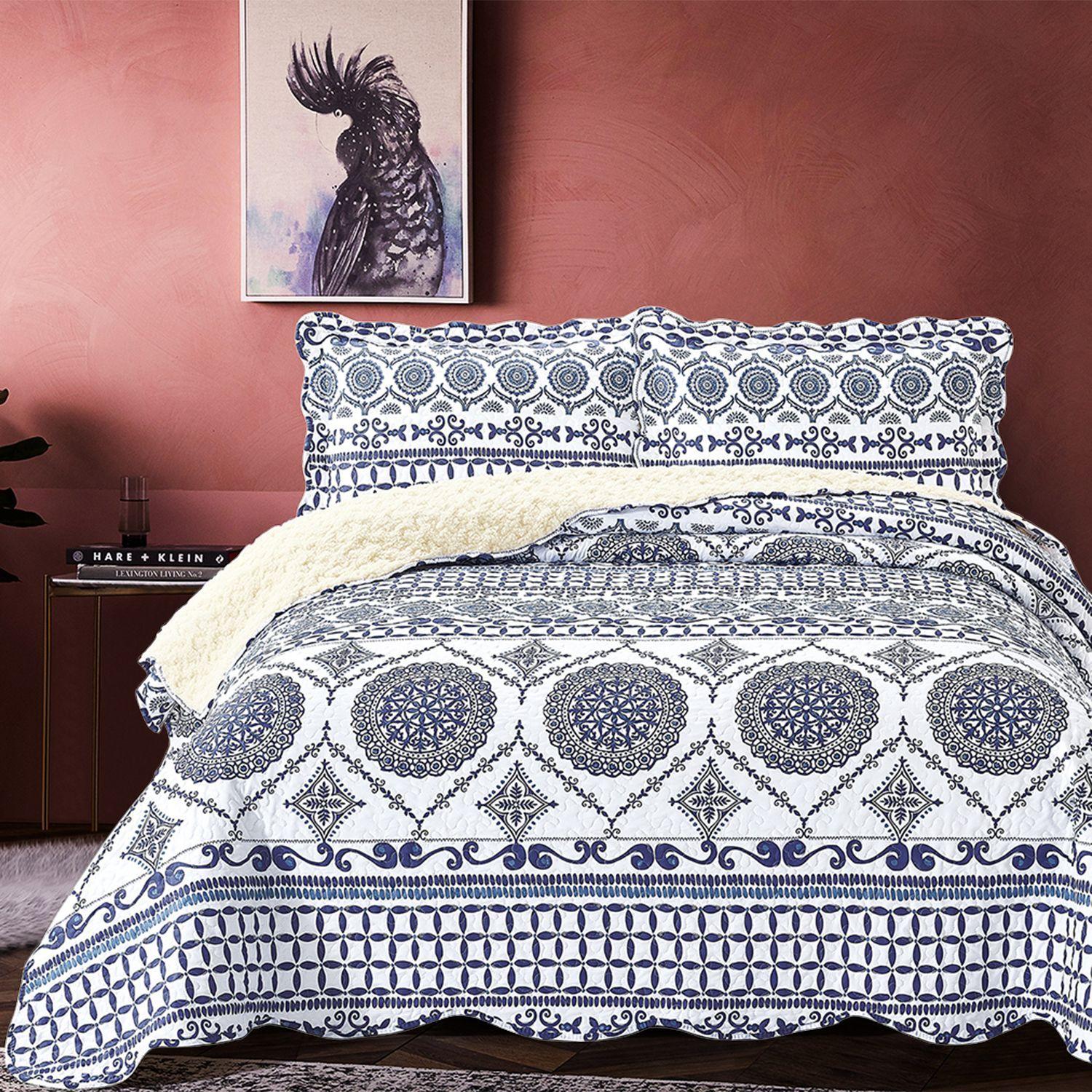Quilt Sherpa King Bombay-4