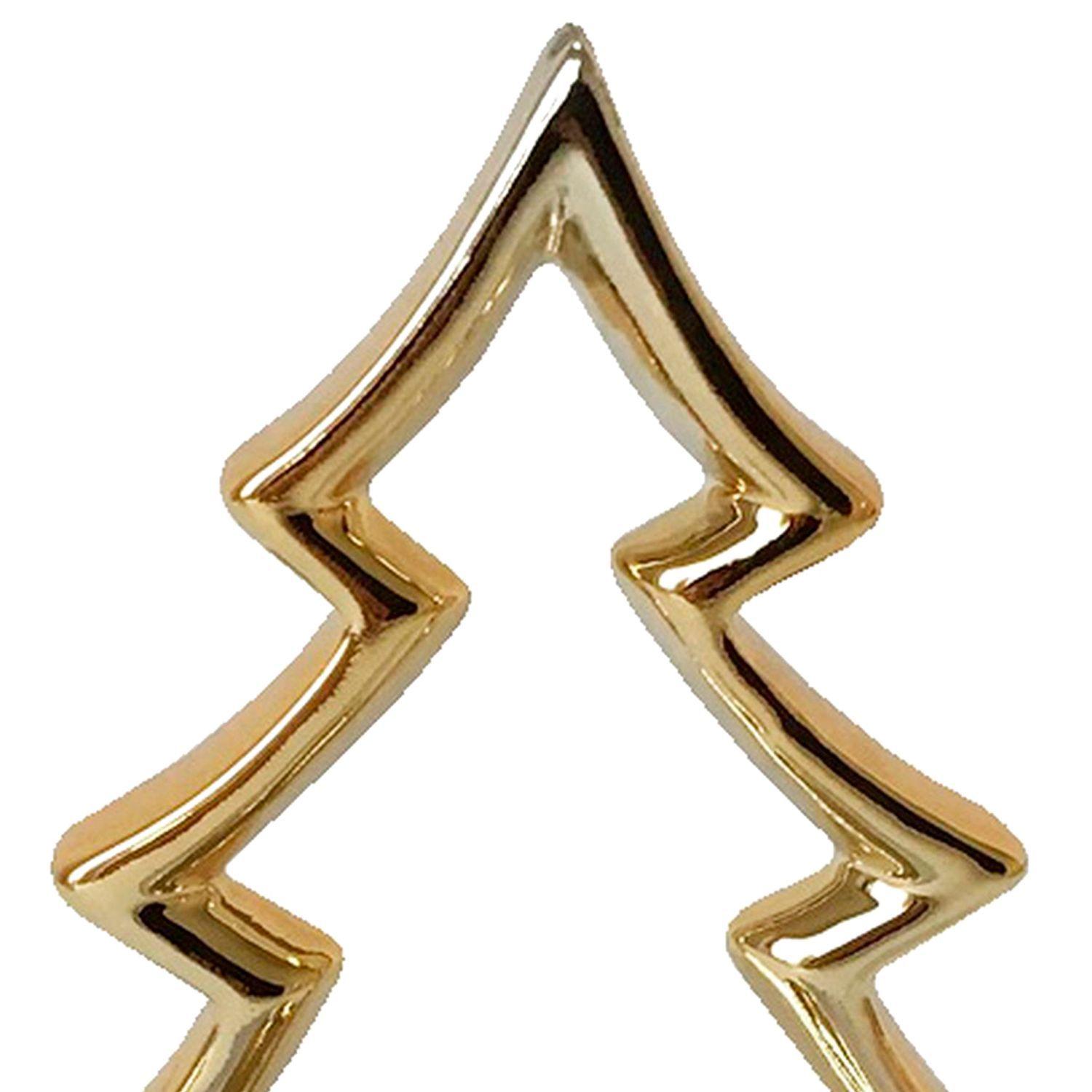 Portavela Decorativo Pino Navideño Gold-2