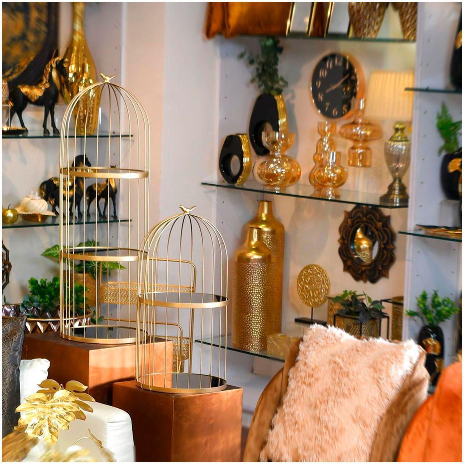 Repisa Decotariva Pajarito Gold 3 Niveles-2