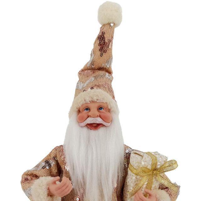 Figura Decorativa Santa Dorado Copper 31 Cms.-2