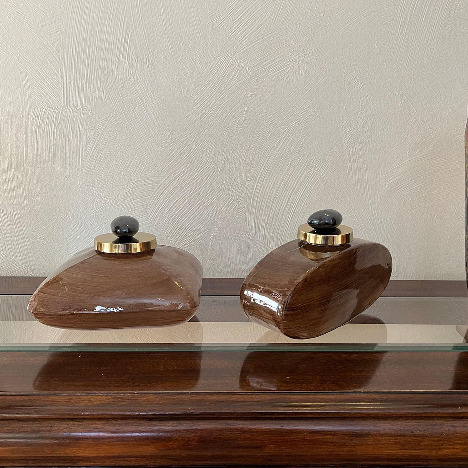 Anfora Decorativa Stone Ovalada-3