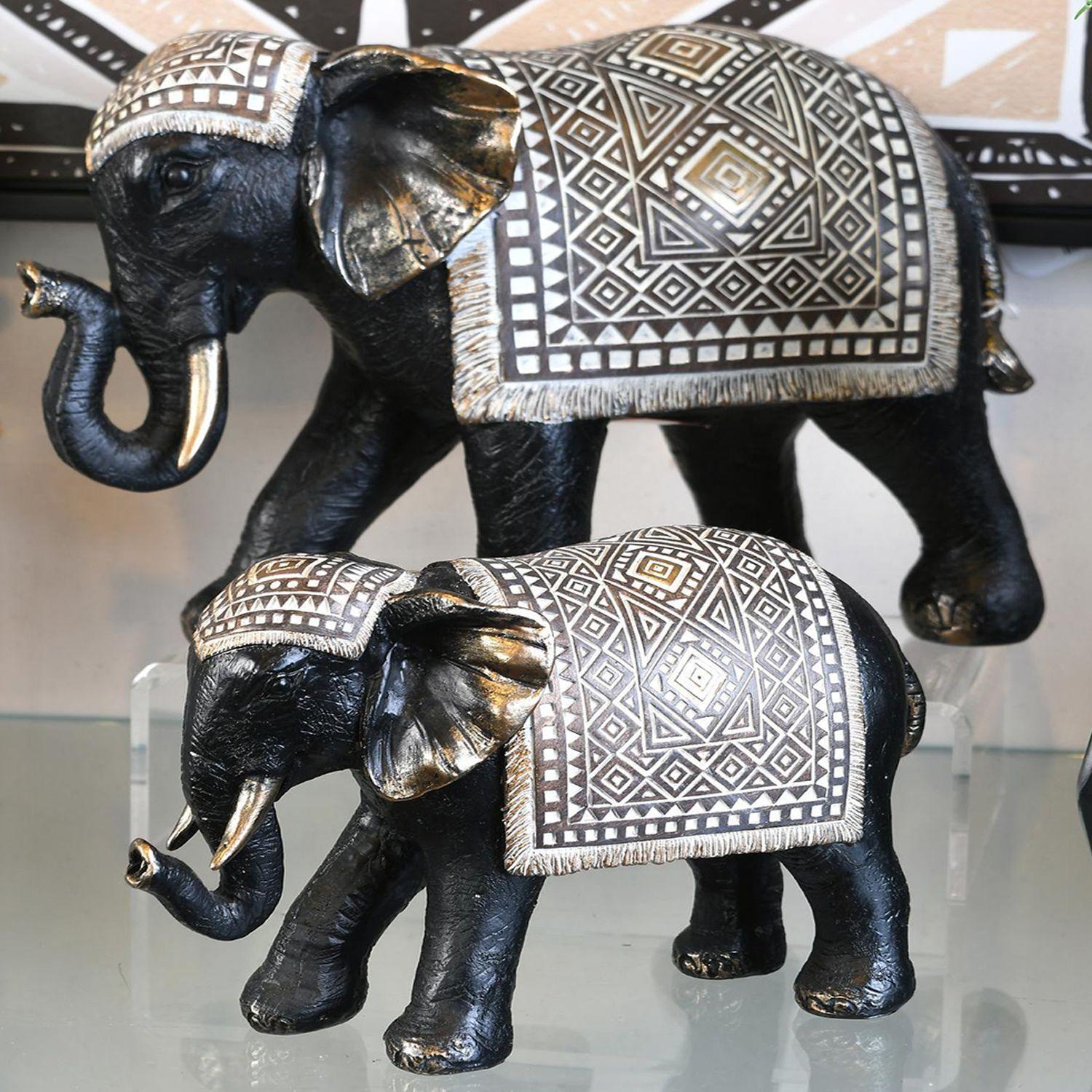 Figura Decorativa Elefante Uttar Grande-3