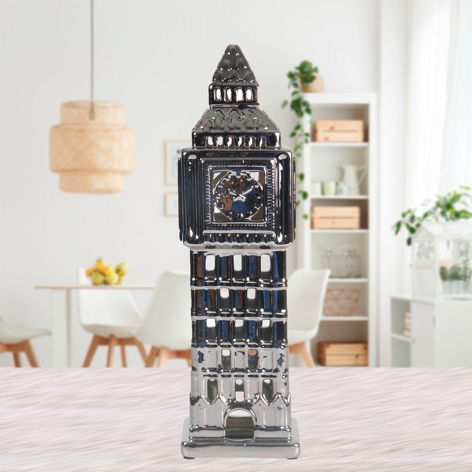 Figura Decorativa Torre Big Ben Silver-3