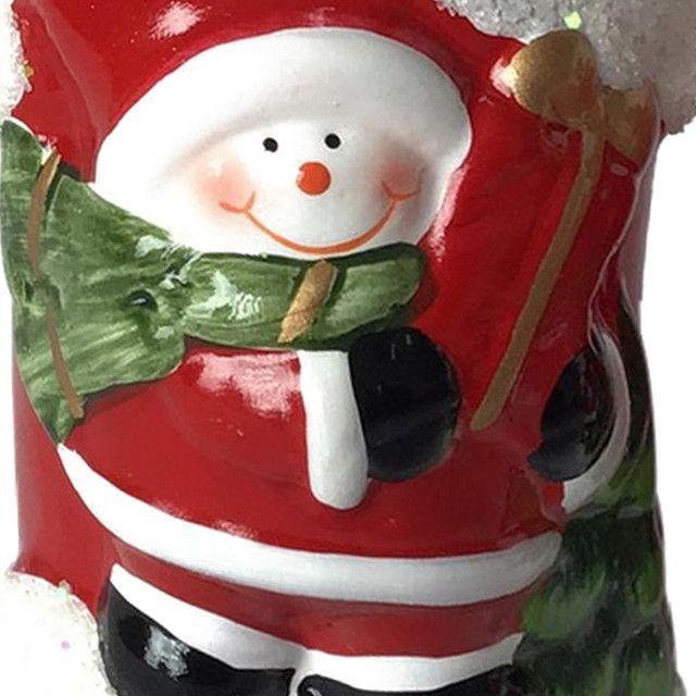 Suculenta Roja Figura Hombre Nieve-1