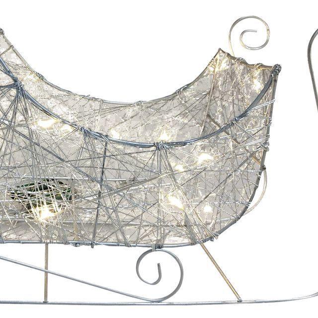 Trineo Navideño Luces Led Silver-1