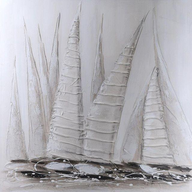 Cuadro Decorativo Veleros 85x85-1