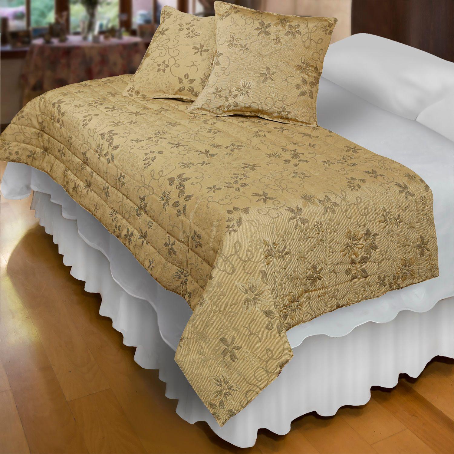 Piecera Con Fundas Victoriana Beige Reversible-2