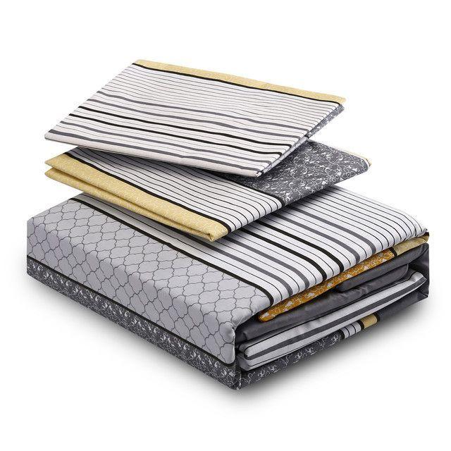 Juegos de Sabanas T144 1 Plaza Londonia Grey-1