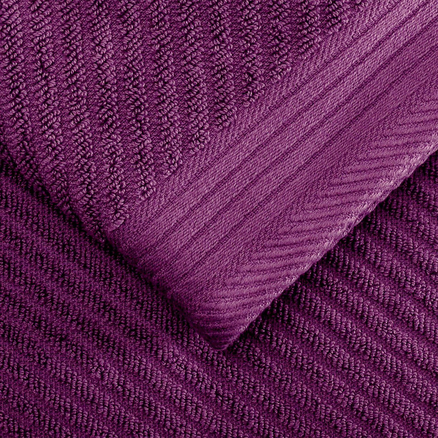 Juego de Toallas de Baño Jacquard Morado-1