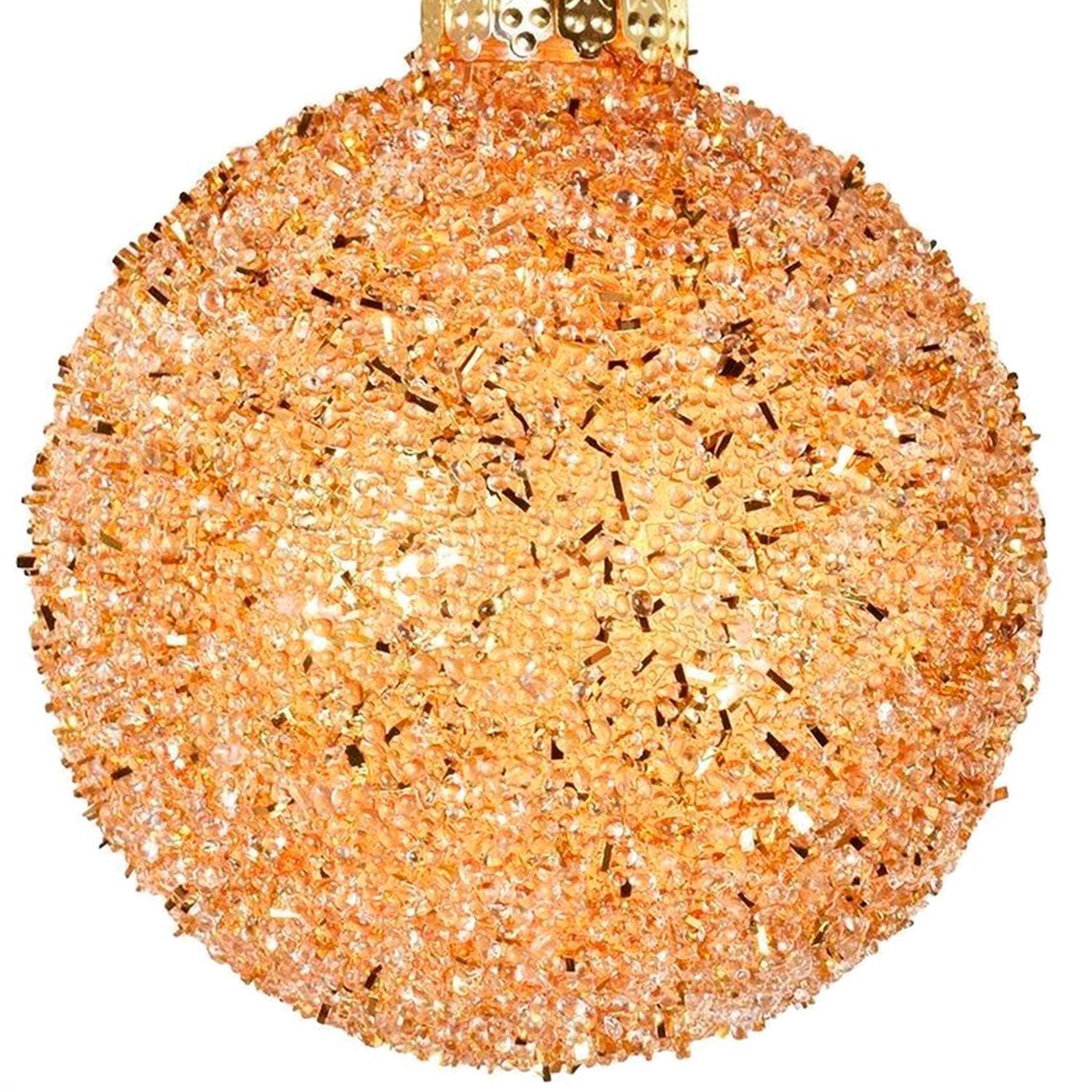 Set 4 Bolas Navideñas Gold 8 Cms.-3