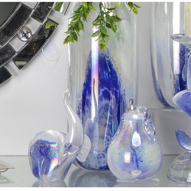 Figura Decorativa Pera Portofino Azul-2
