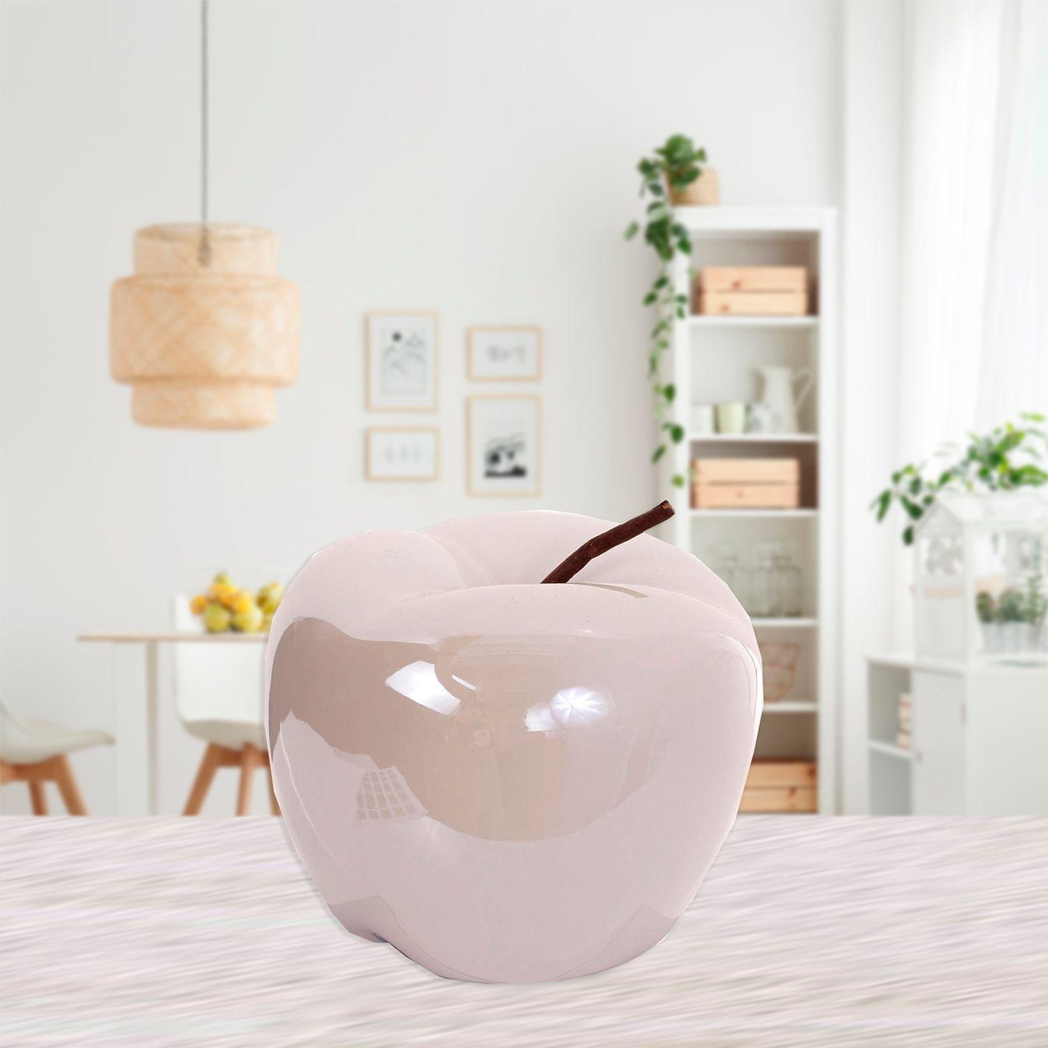 Figura Decorativa Manzana Palau Crema-3