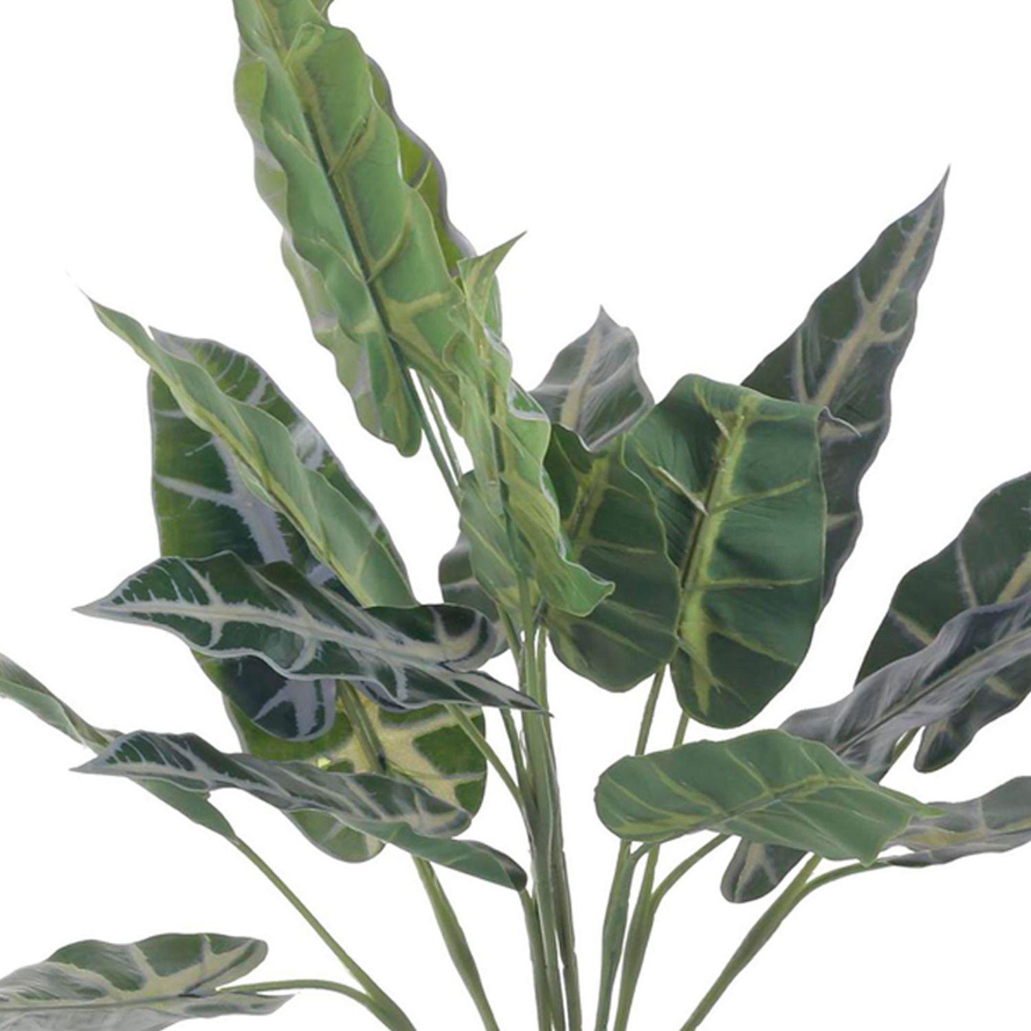 Planta Decora Artificial Alocasia Zebrina Blanca-2