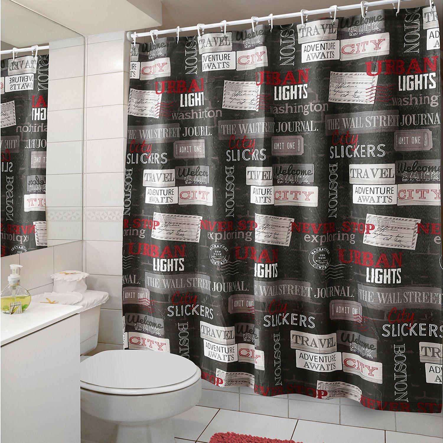 Cortina de Baño Diseño Urban sin Forro-2