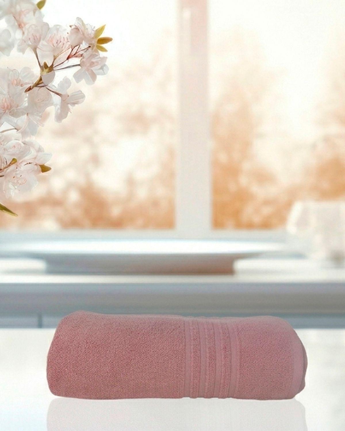 Toallón de Baño Grecco Rosa Malva-2