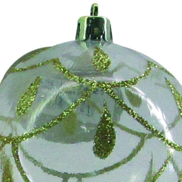 Bola Navideña Salon Verde 8 Cms-2