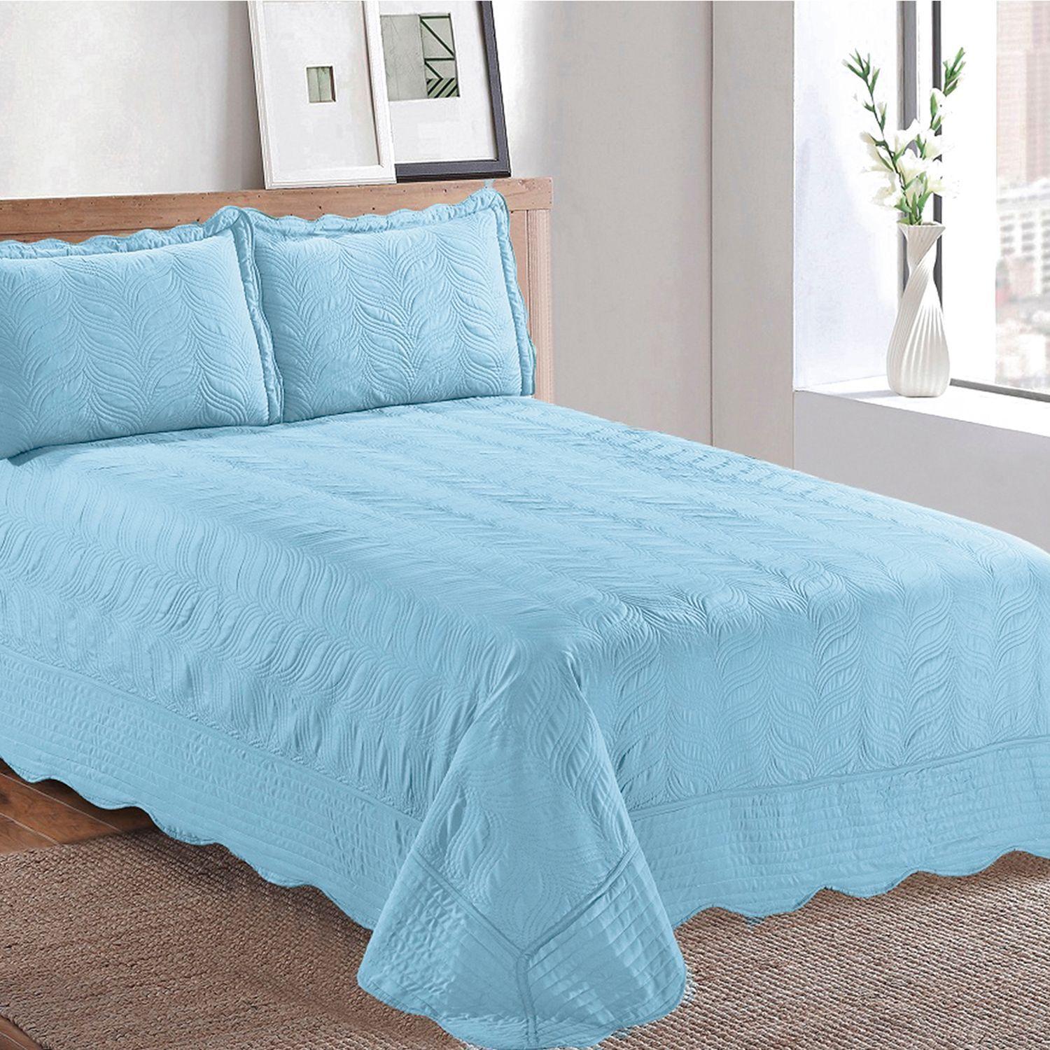 Quilt Bordado 2 Plazas Versailles Aqua-3