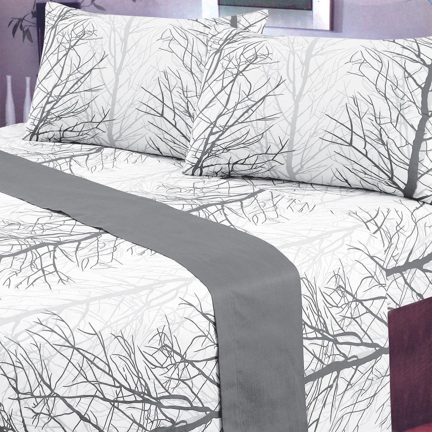 Juego de Sabanas T144 King Forest Grey-3