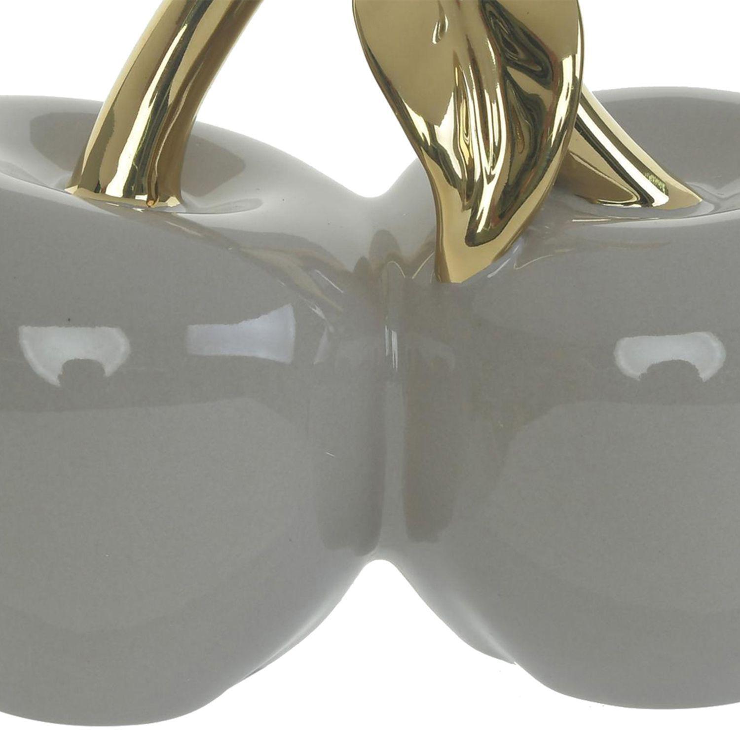 Figura Decorativa Manzana Doble Clemont Ocre-4