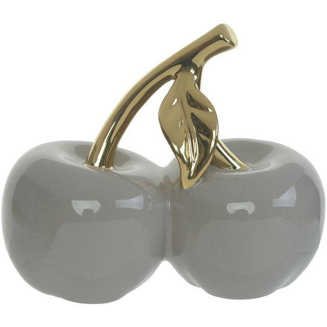 Figura Decorativa Manzana Doble Clemont Ocre-5