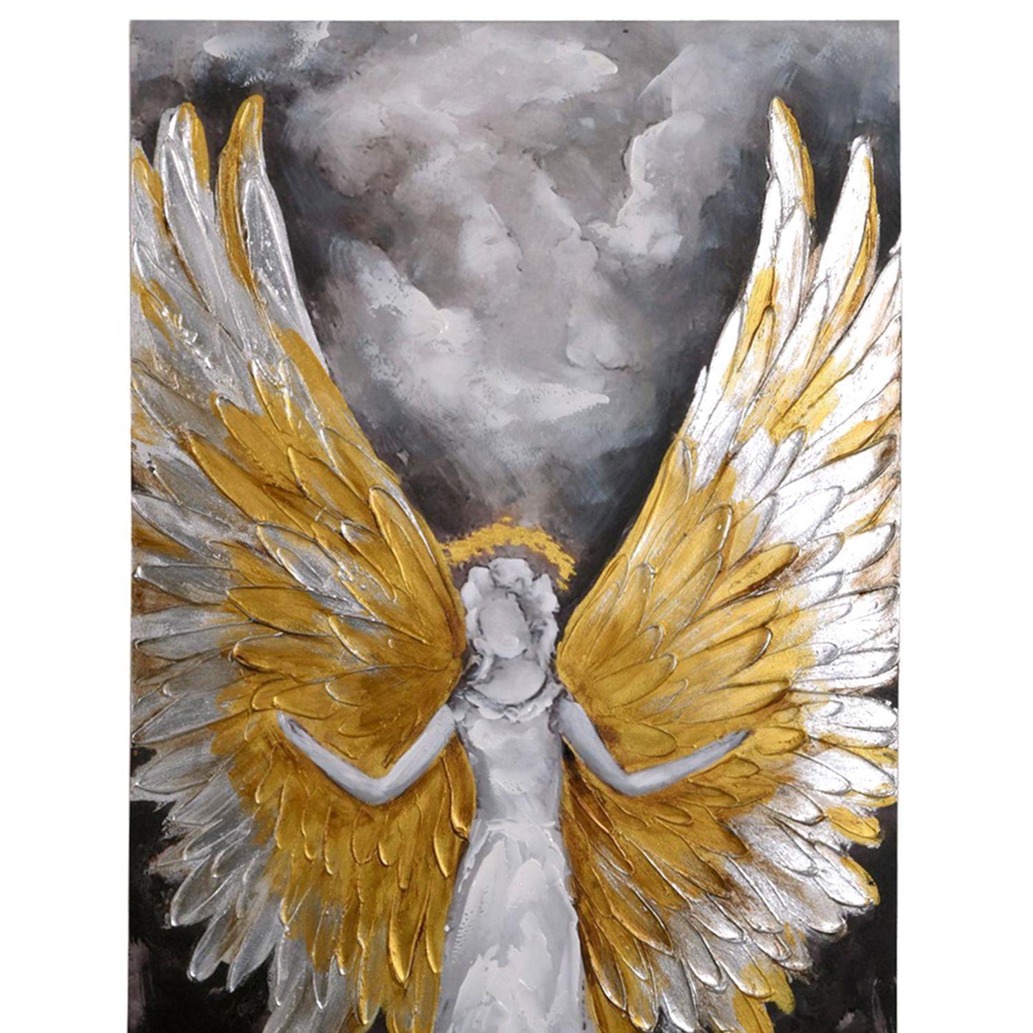 Cuadro Decorativo Ángel Gold 140 x 70-2