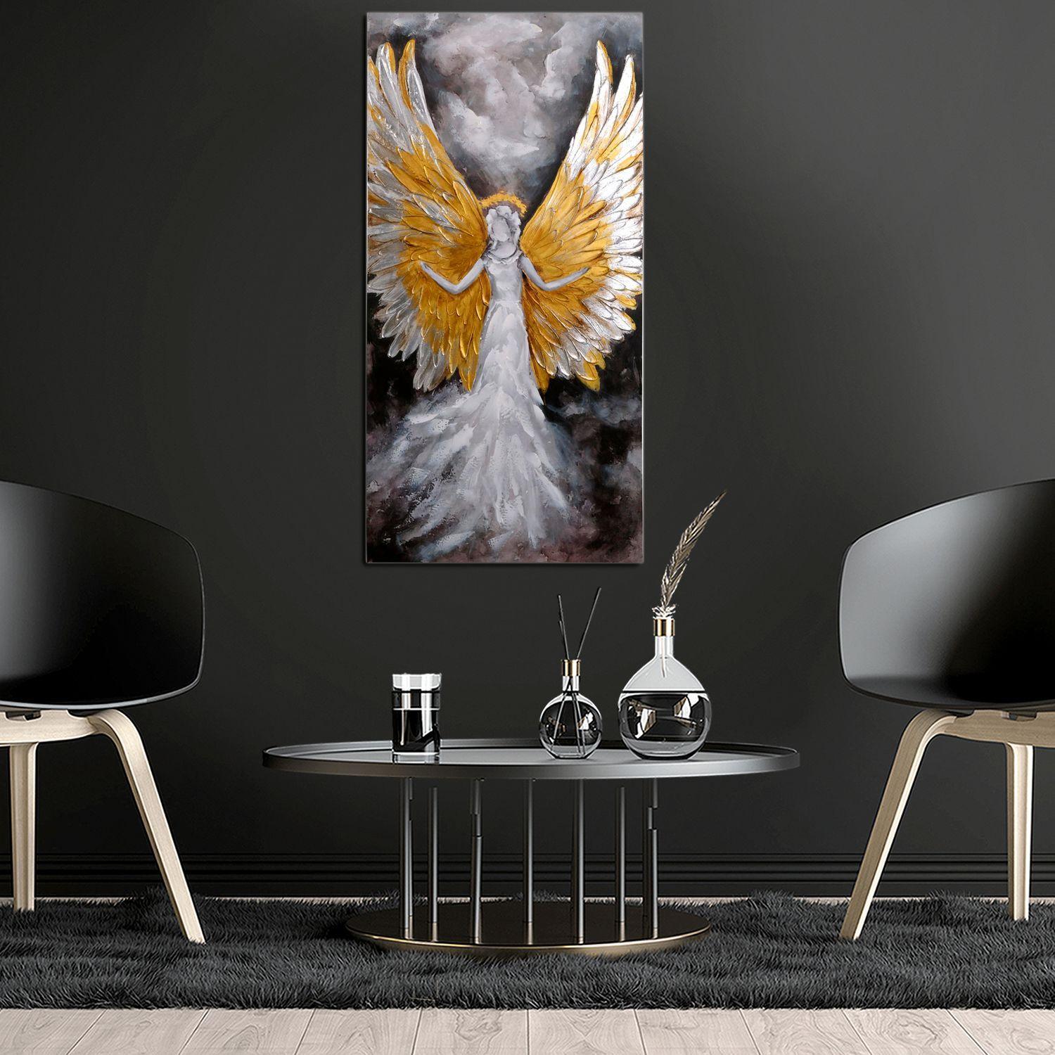 Cuadro Decorativo Ángel Gold 140 x 70-3