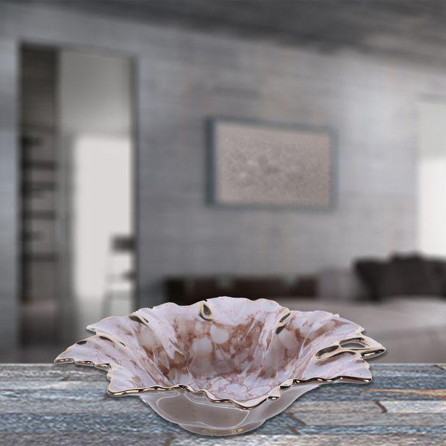 Centro de Mesa Decorativo Ankara Flor Grande Ambar-3