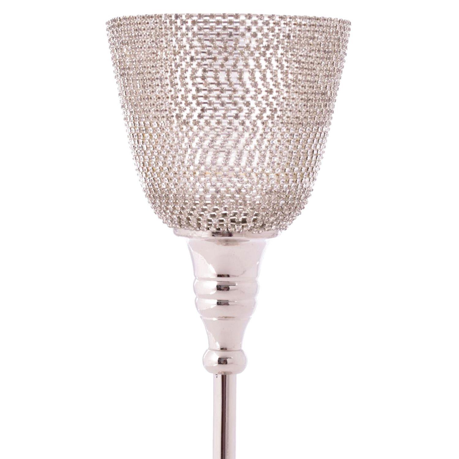 Centro de Mesa Decorativo Amberes Silver Grande-2