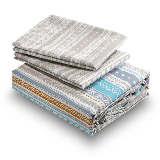 Juego de Sabanas T144 1 Plaza Karachi Beige-1