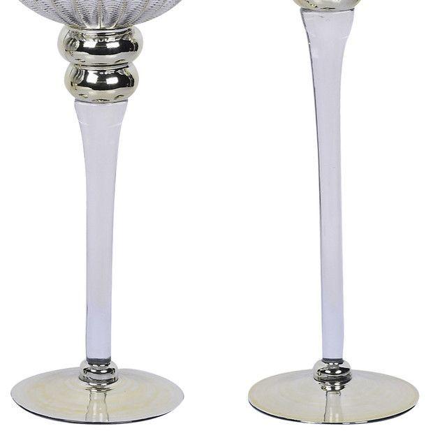 Juego Portavelas Decorativo Ginebra Blanco 3 Pzs-1