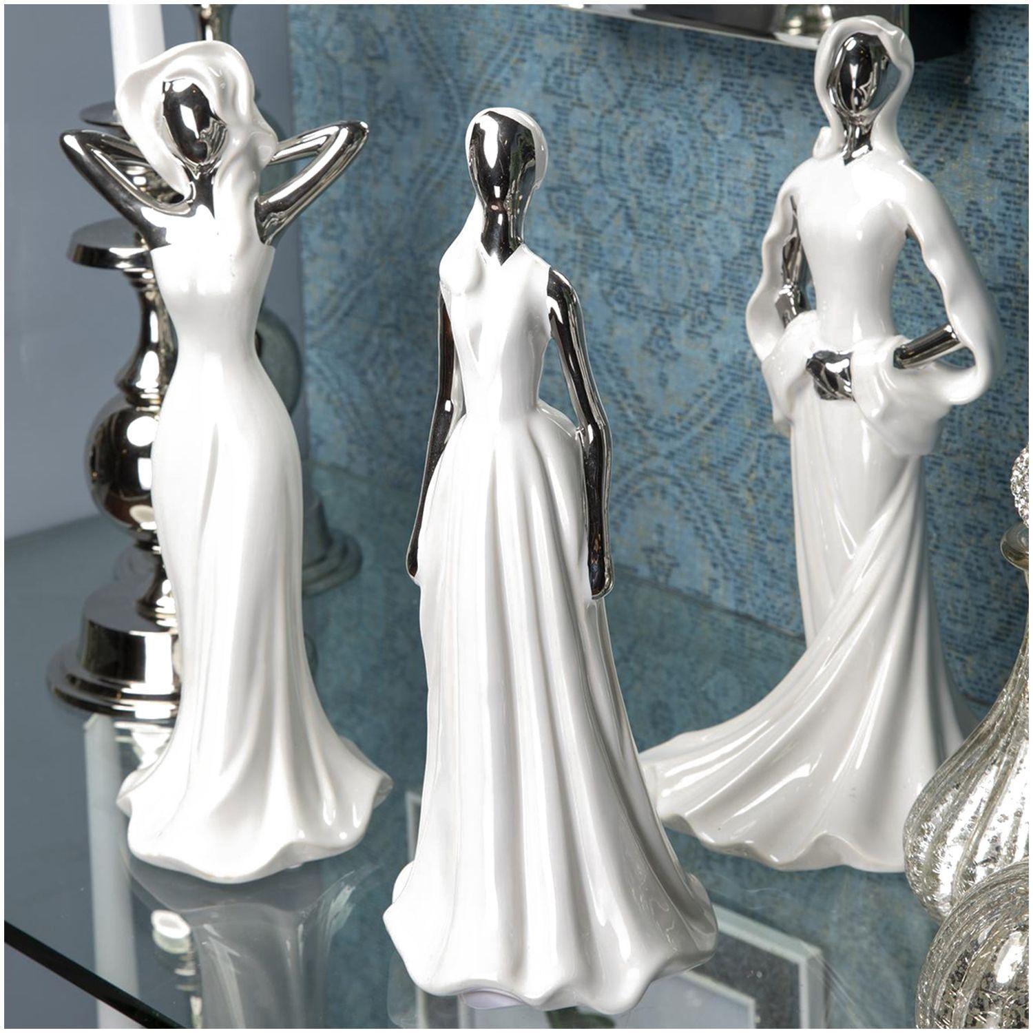 Figura Decorativa Mujer Berna Morning Silver-3