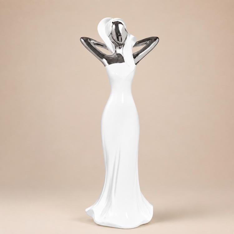 Figura Decorativa Mujer Berna Morning Silver-2