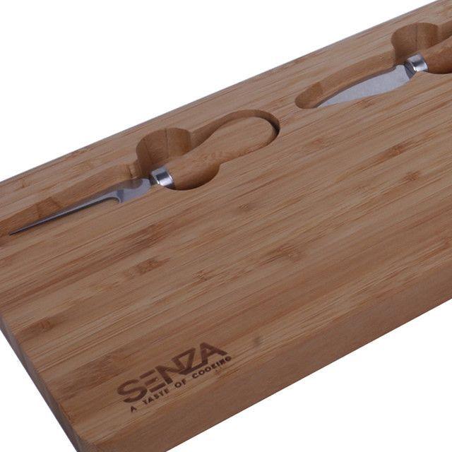 Set Tabla para Queso con 3 Cuchillos 4 Piezas-2